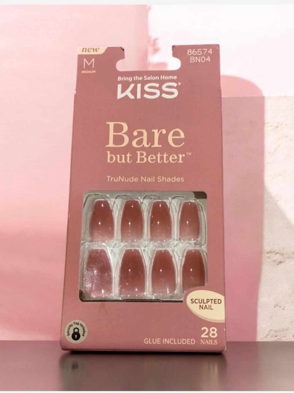 Buy one get one 50% off Kiss Pink Gel TruNude Sculpted Press-On Nails